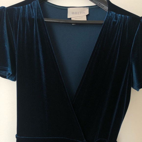 BHLDN Velvet Bridesmaid Dress - Picture 3 of 8